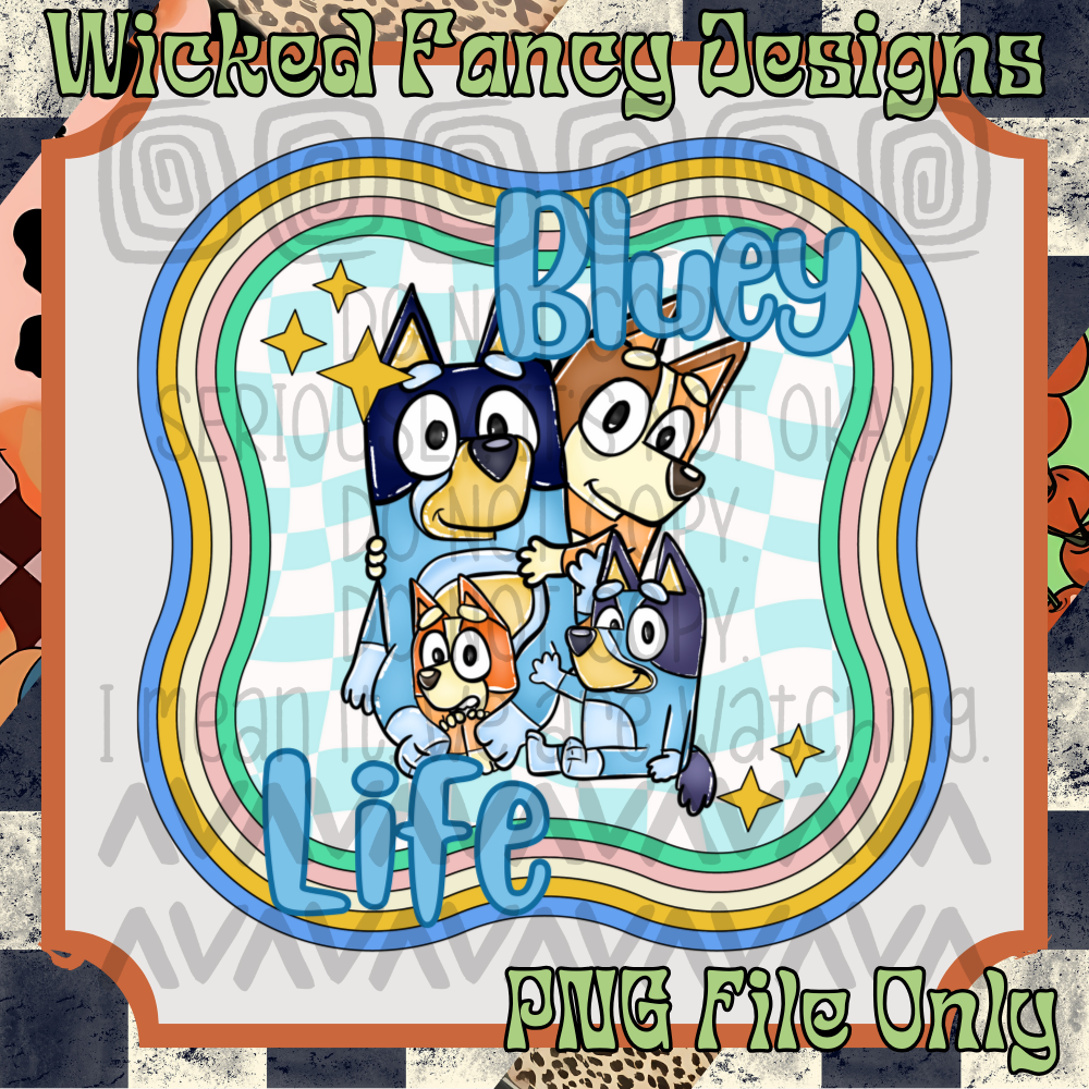 Blue life; PNG DIGITAL FILE ONLY