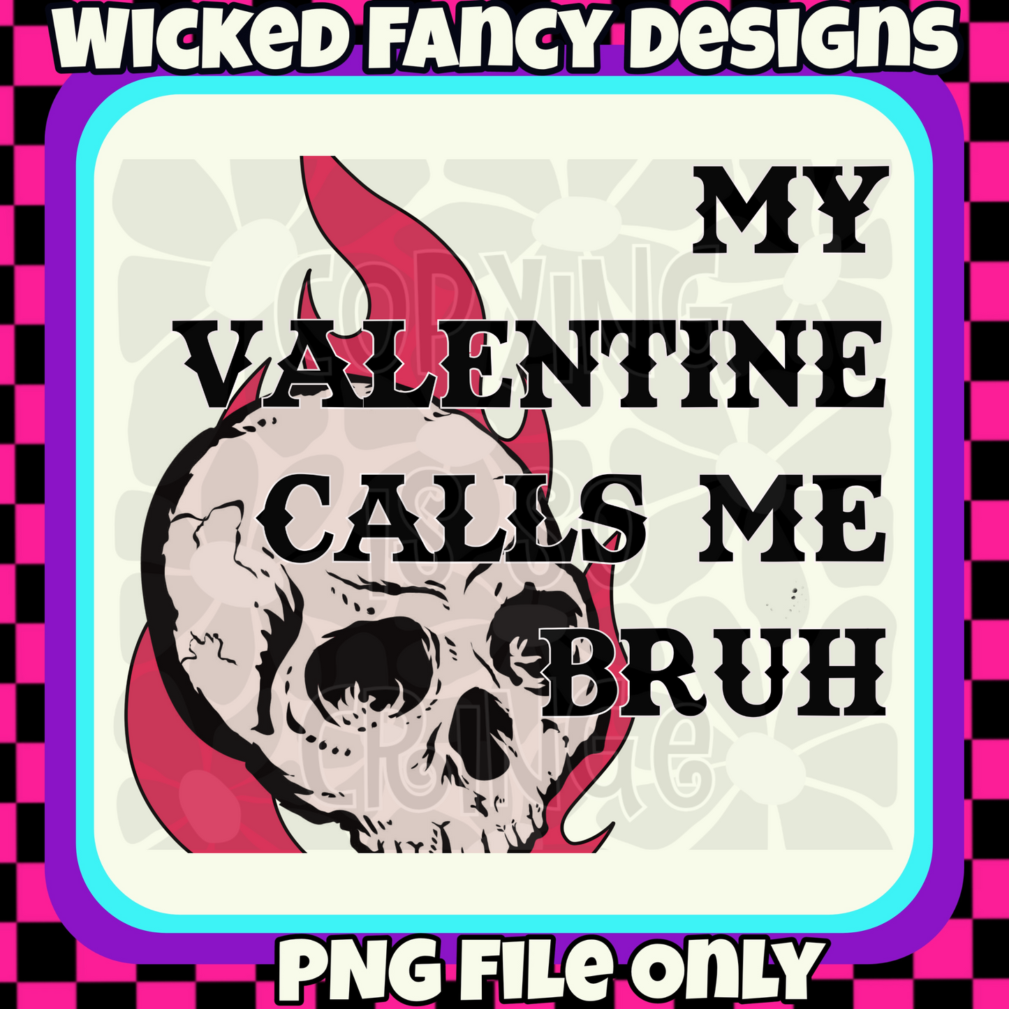 Valentine calls me; PNG DIGITAL FILE ONLY