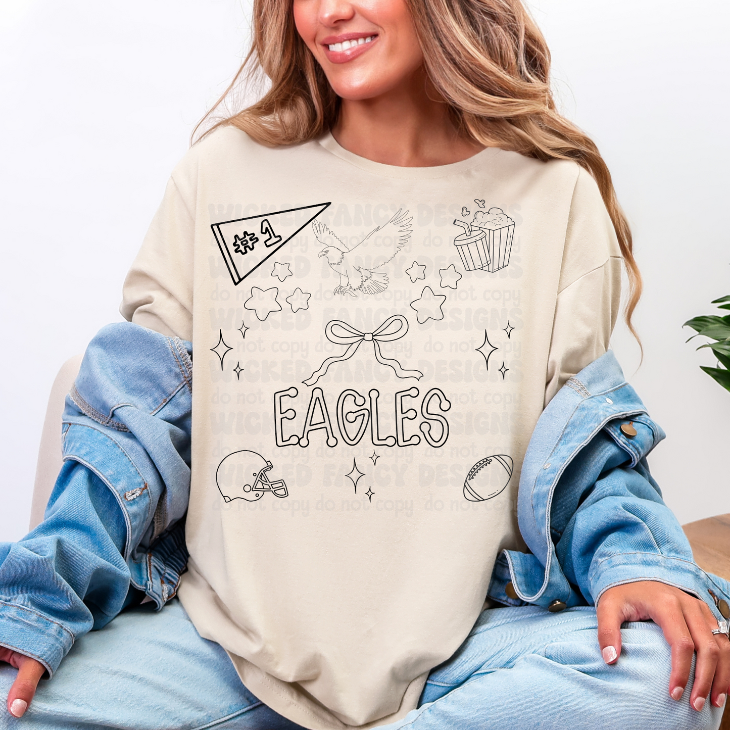 Eagles Coquette; PNG DIGITAL FILE ONLY (AUG2025)