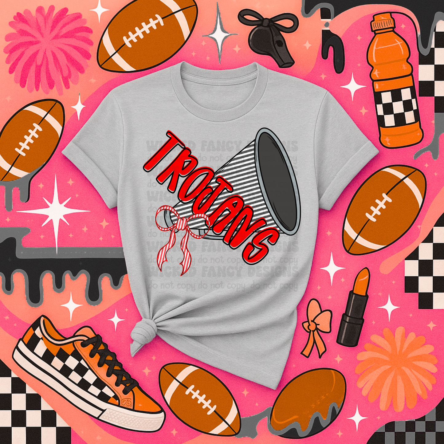 Trojans Seersucker Cheer; PNG DIGITAL FILE ONLY (JULY 2025)