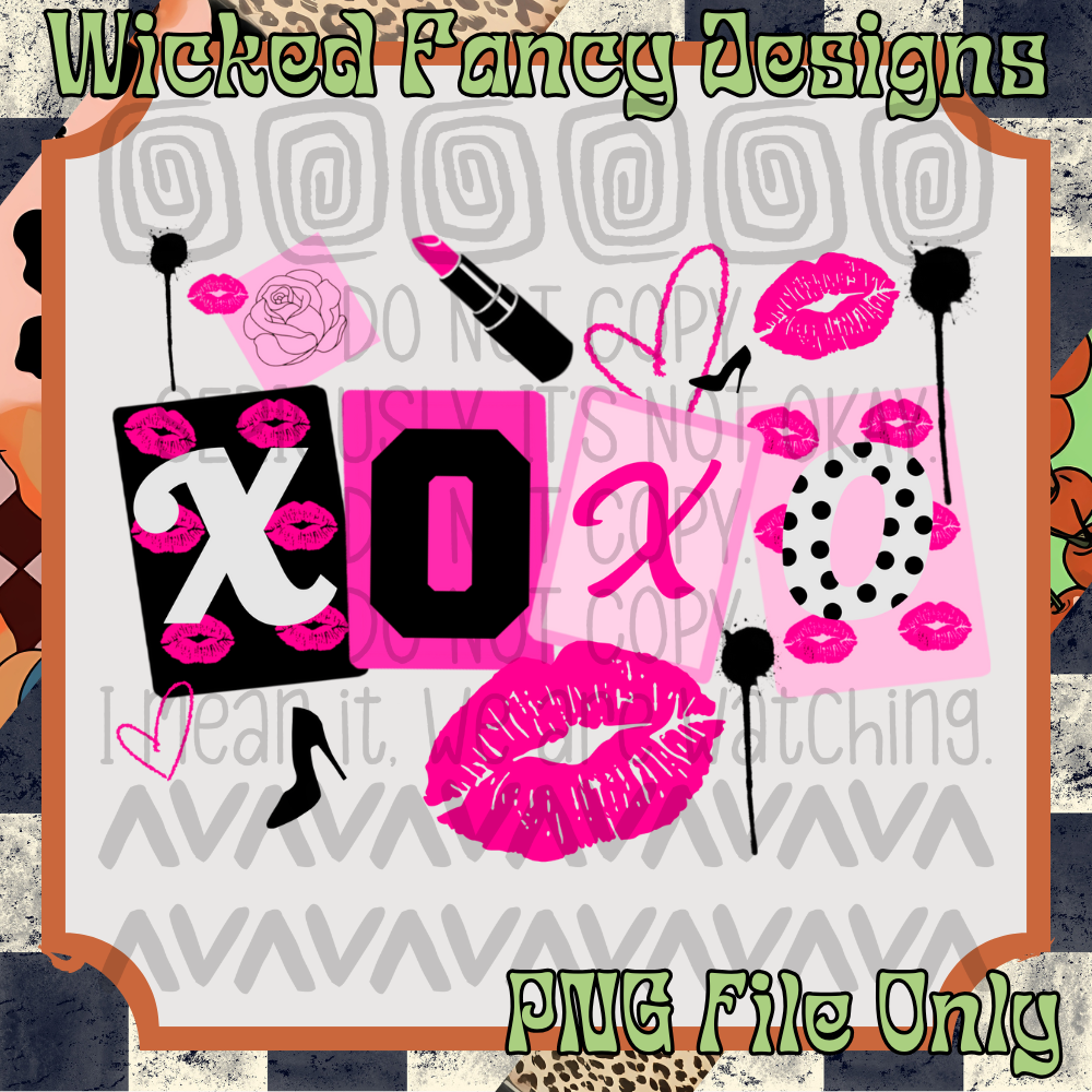 XOXO; PNG DIGITAL FILE ONLY
