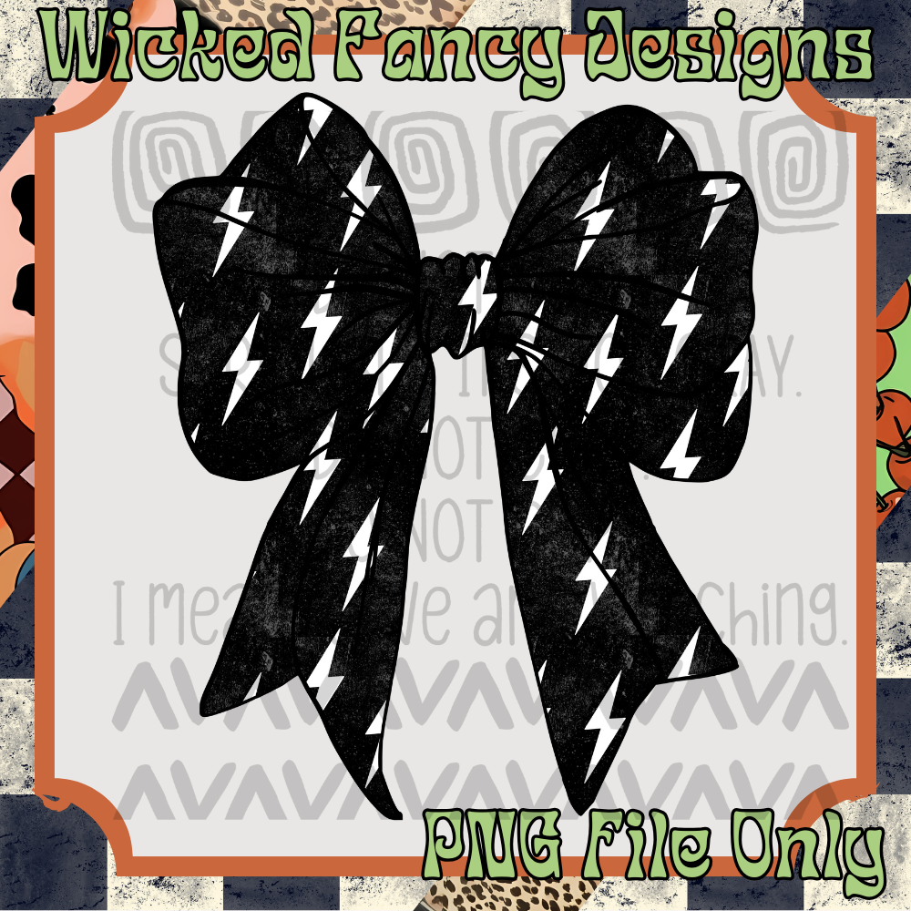 Lightning bow; PNG DIGITAL FILE ONLY