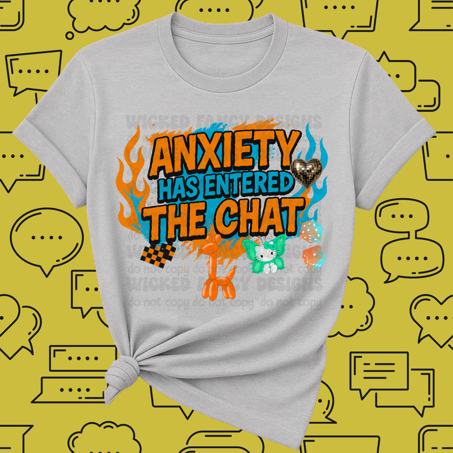 Anxiety has entered the chat ; PNG DIGITAL FILE ONLY (JULY 2025)