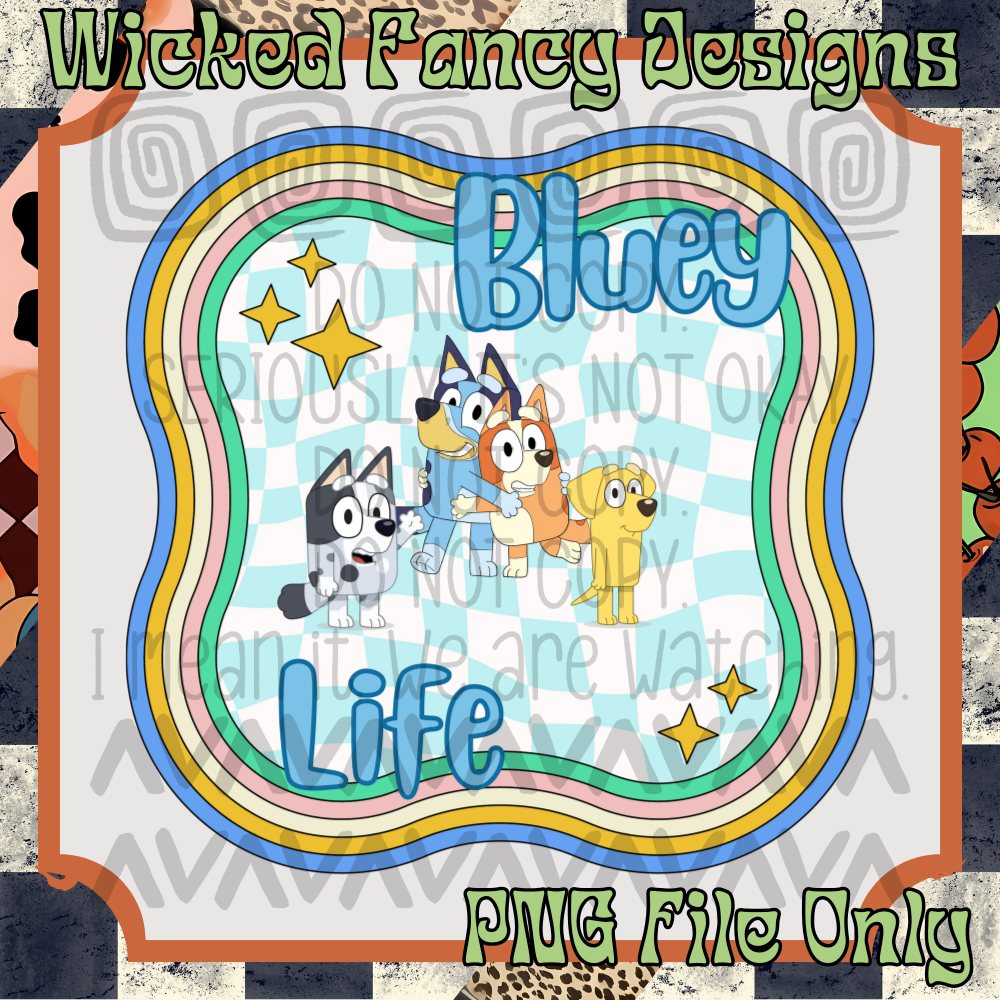 Blue life 2; PNG DIGITAL FILE ONLY