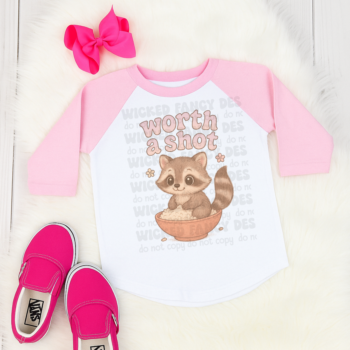 Worth a shot 🦝; PNG DIGITAL FILE ONLY (JUNE 2025)