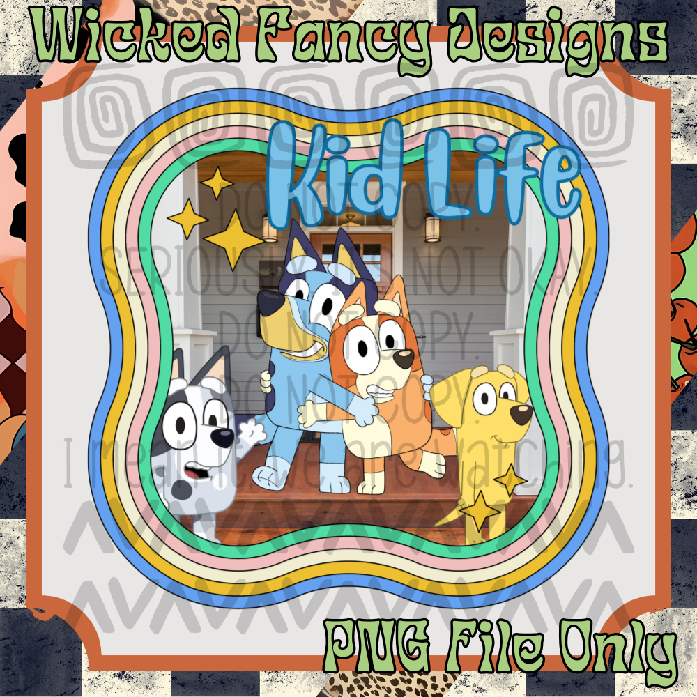 Blue kid life; PNG DIGITAL FILE ONLY