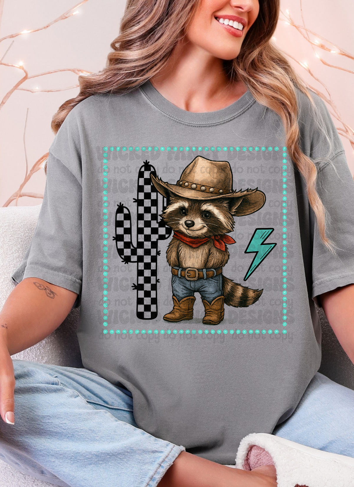 Cowboy Racoon; PNG DIGITAL FILE ONLY (AUG2025)