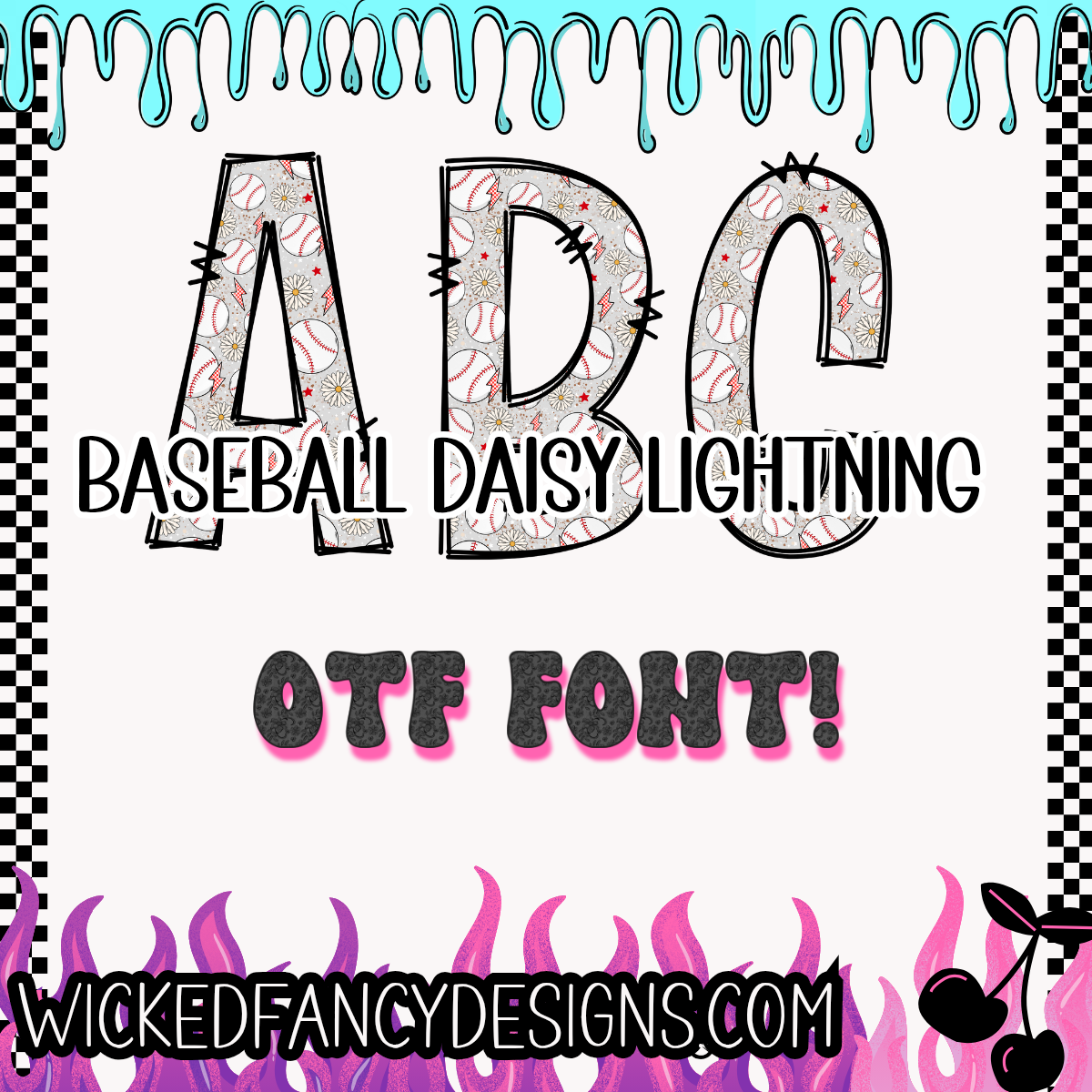 Baseball daisises OTF font