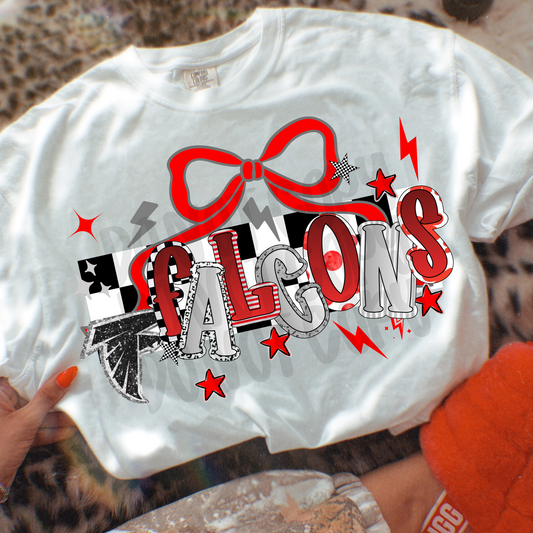Falcons crazy letters ; PNG DIGITAL FILE ONLY (SEPT2025)