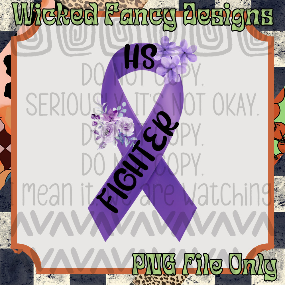 Hidradenitis Suppurativa (HS) Awareness Ribbon; PNG DIGITAL FILE ONLY
