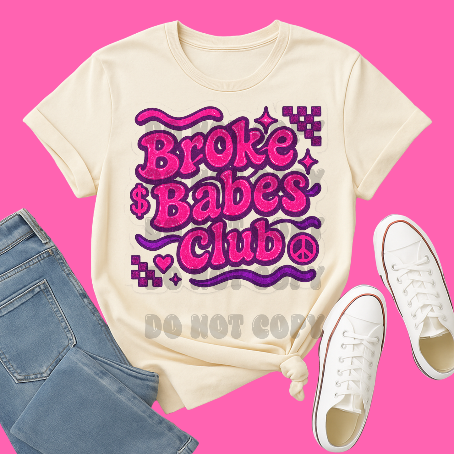 Broke Babes Club (pink); PNG DIGITAL FILE ONLY (MAY 2025)