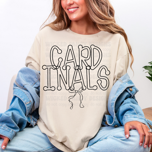 Cardinals Bow; PNG DIGITAL FILE ONLY (AUG2025)