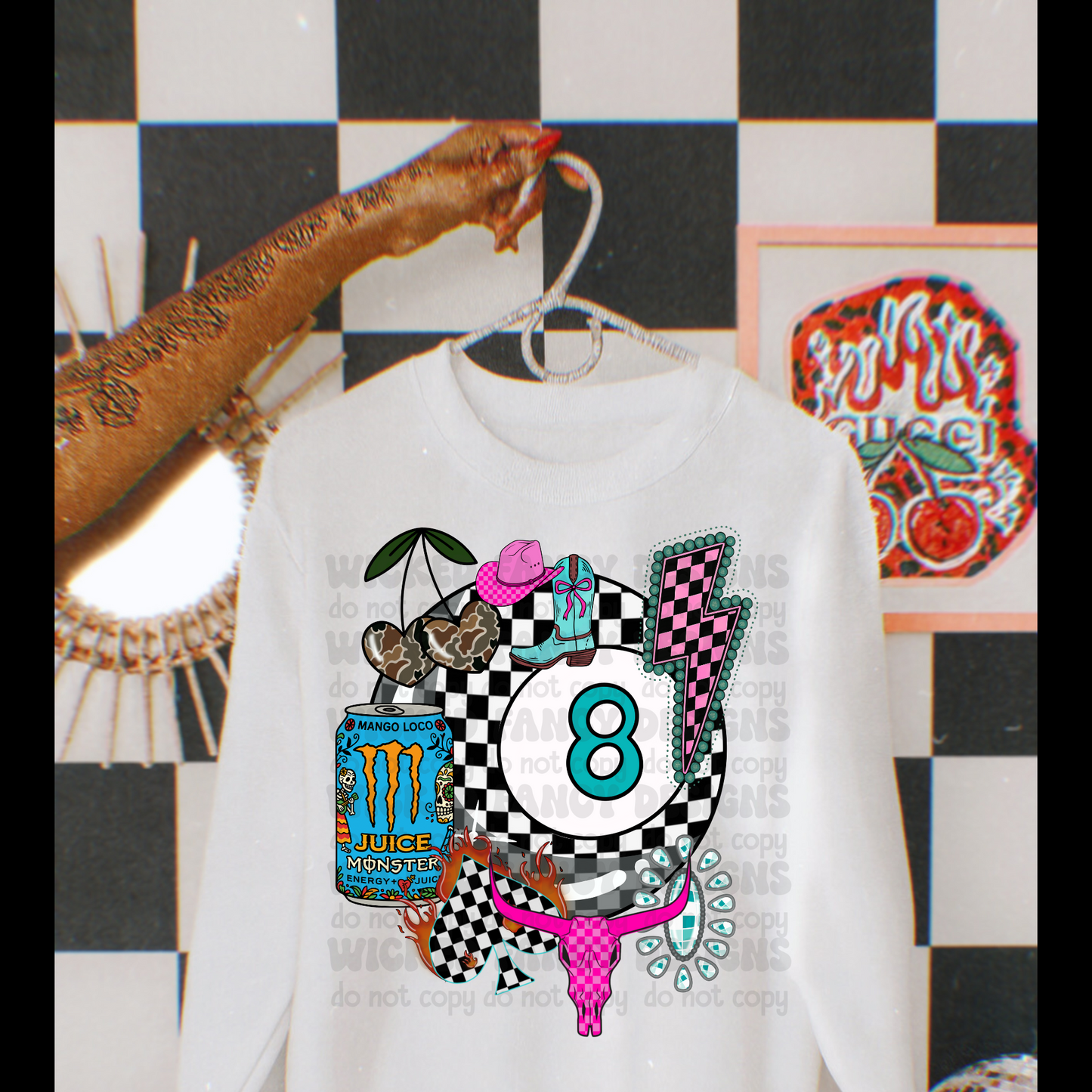 Mango energy Western girly collage ; PNG DIGITAL FILE ONLY (SEPT2025)