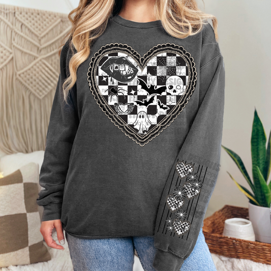 Spooky Heart w/ Sleeve; PNG DIGITAL FILE ONLY (AUG2025)