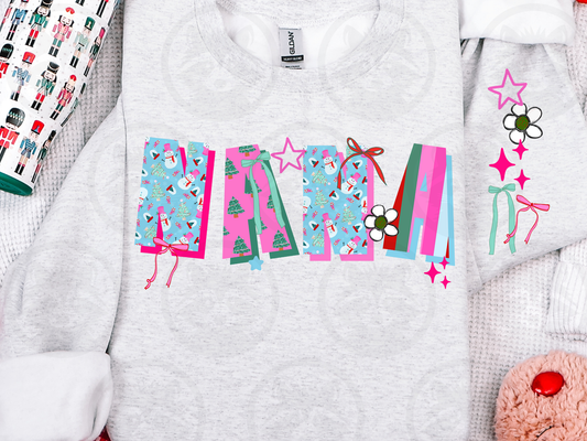 Nana girly Christmas ; PNG DIGITAL FILE ONLY (NOV2025)