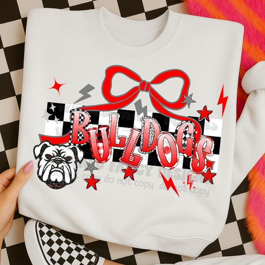 Bulldogs crazy letters ; PNG DIGITAL FILE ONLY (SEPT2025)