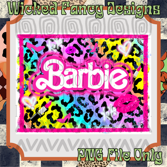 Pink Doll Cheetah; PNG DIGITAL FILE ONLY