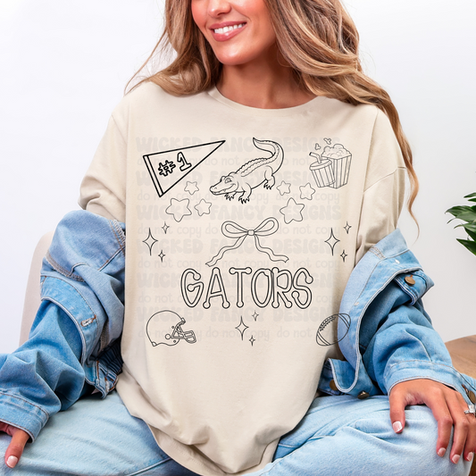 Gators Coquette; PNG DIGITAL FILE ONLY (AUG2025)