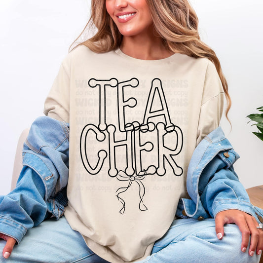 Teacher Bow; PNG DIGITAL FILE ONLY (AUG2025)
