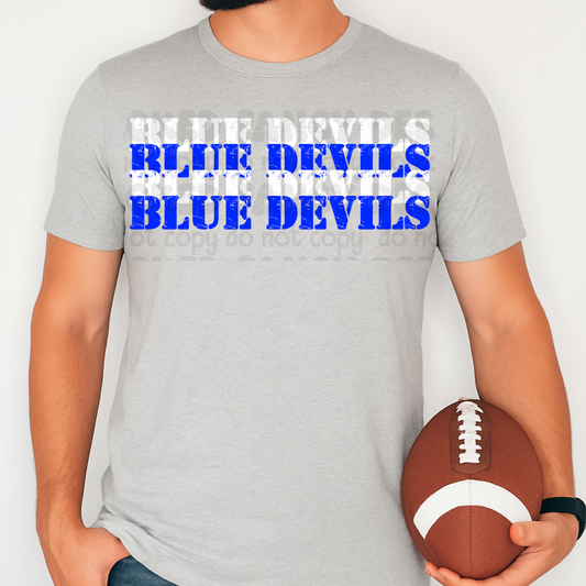 Blue Devils army stencil ; PNG DIGITAL FILE ONLY (OCT2025)