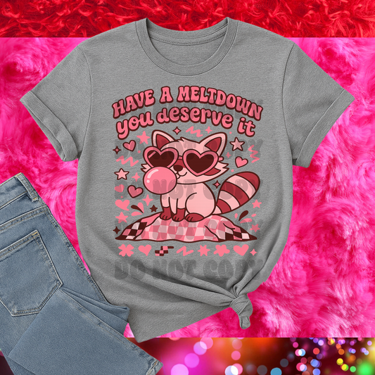 Have a meltdown 🦝; PNG DIGITAL FILE ONLY (MAY 2025)