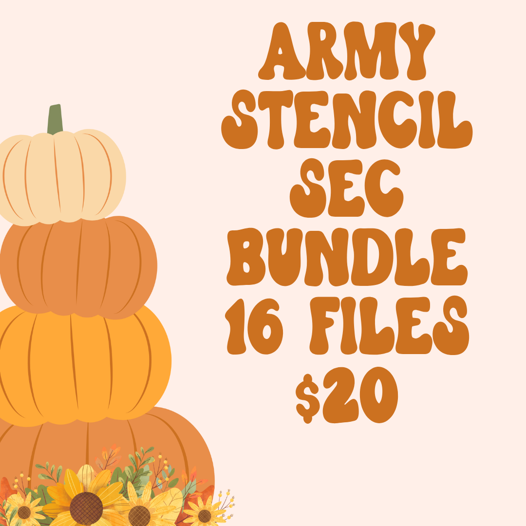 Army Stencil SEC bundle