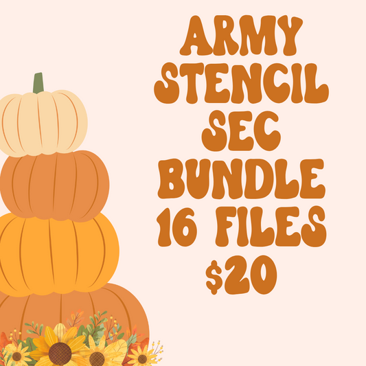 Army Stencil SEC bundle