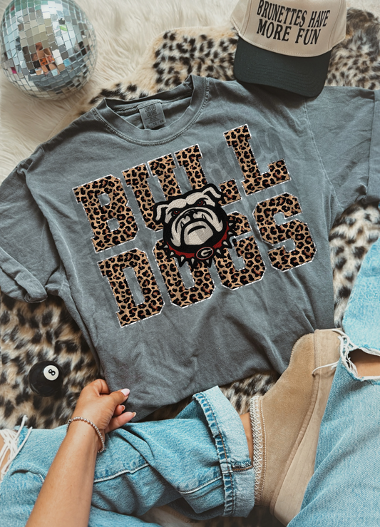 Bulldogs Faux Chenille ; PNG DIGITAL FILE ONLY (SEPT2025)