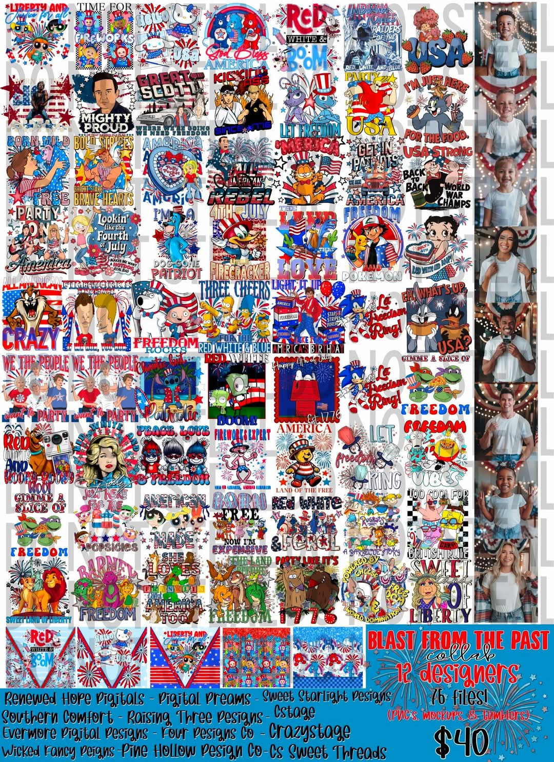 Blast from the past digital design Collab with 12 designers