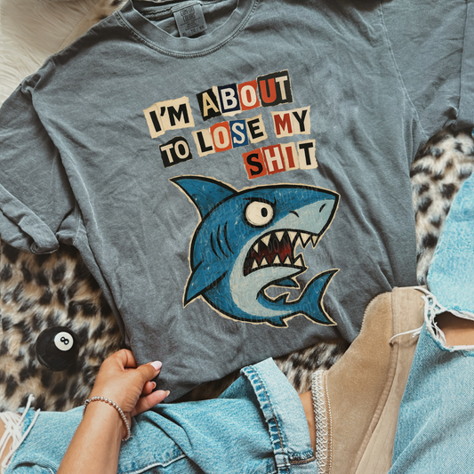 I'm about to lose my shit shark ; PNG DIGITAL FILE ONLY (NOV2025)