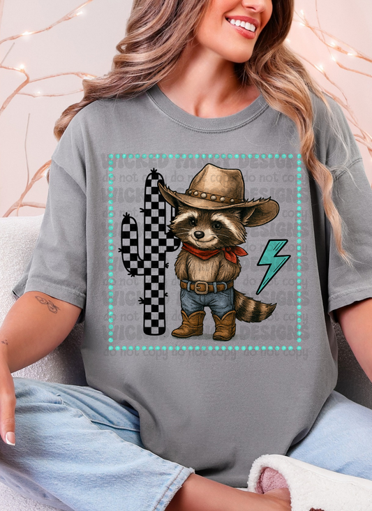 Cowboy Racoon; PNG DIGITAL FILE ONLY (AUG2025)