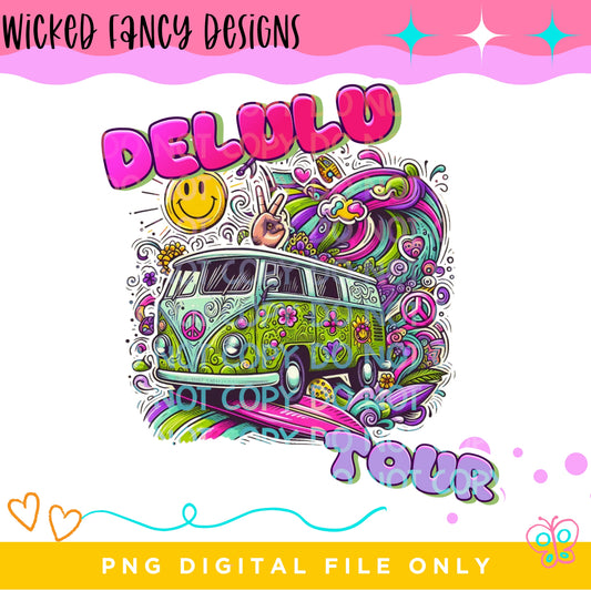 Delulu Tour; PNG DIGITAL FILE ONLY