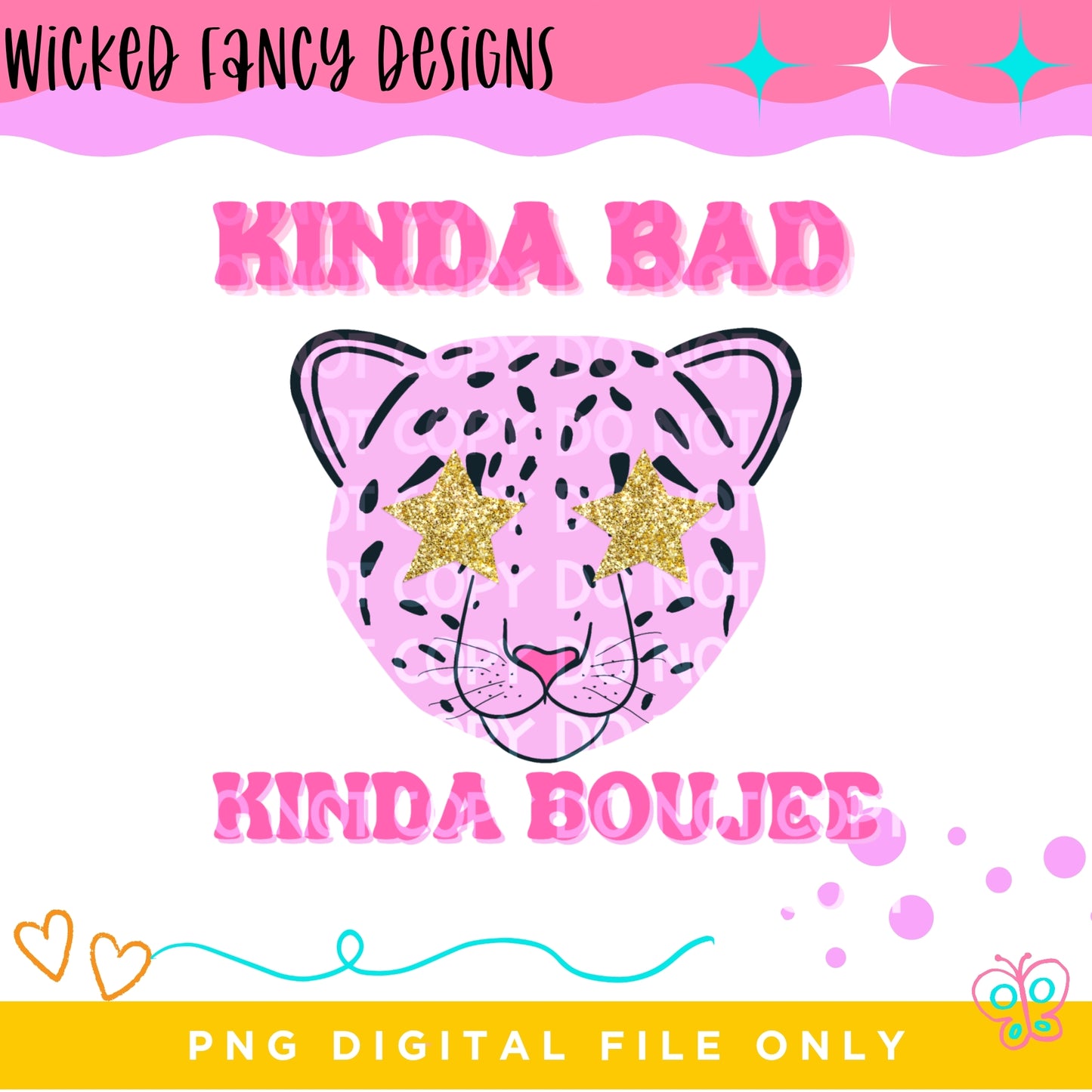 Kinda Bad Kinda Boujee; PNG DIGITAL FILE ONLY