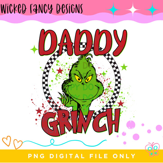 Daddy Grouch Splatter; PNG Digital File Only