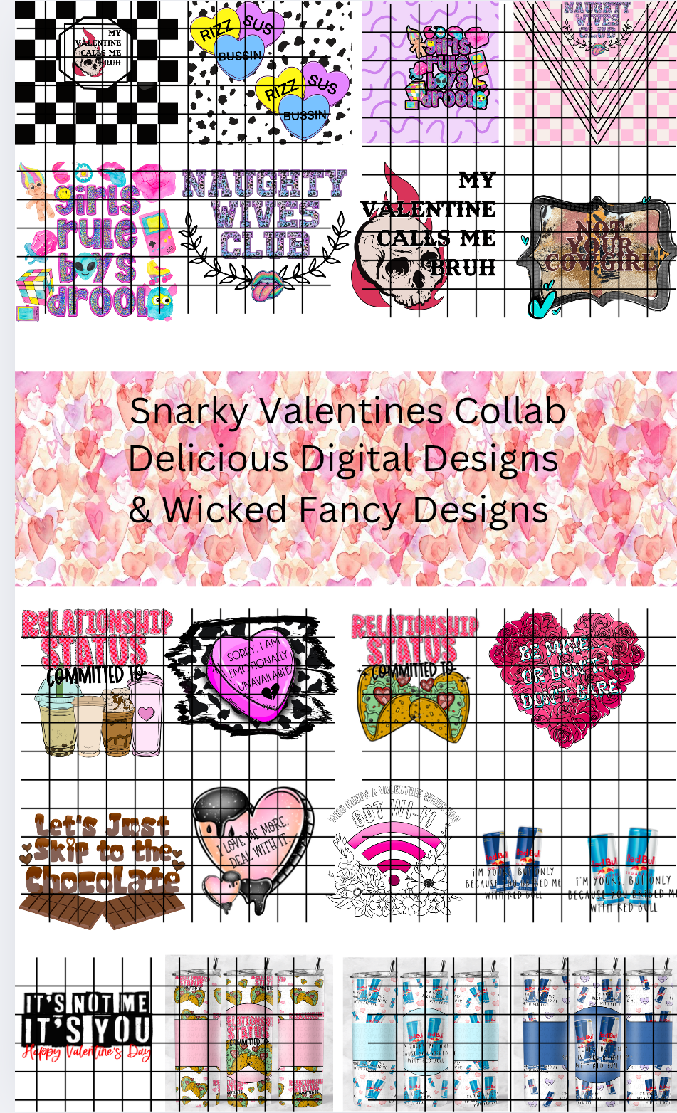 Snarky Valentine's Collab with Delicious Digital Designs