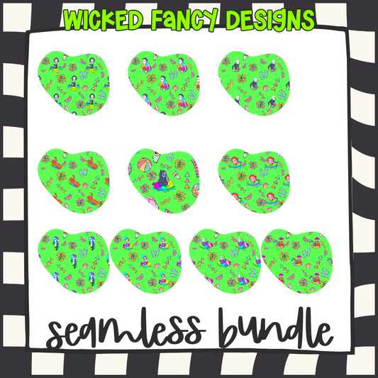Seamless bundle 10 files horror dudes summer - SEAMLESS DIGITAL FILE