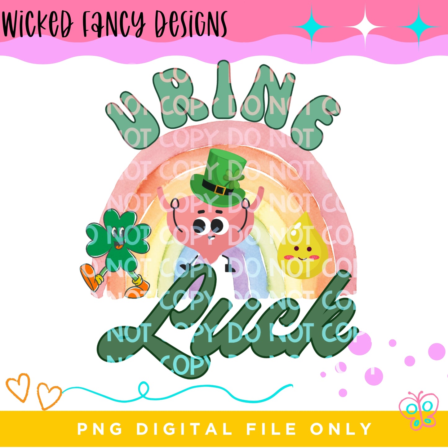 urine luck; PNG DIGITAL FILE ONLY