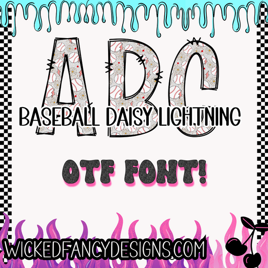 Baseball daisises OTF font